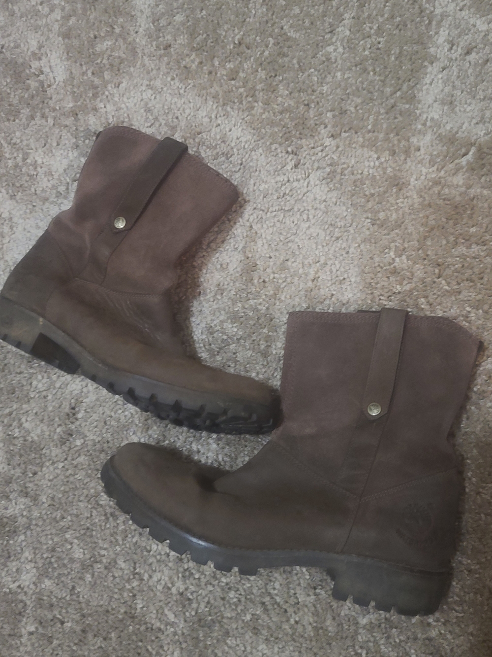 Timberland Earthkeepers Pull-On Leather Suede Boots Brown Women's Size 6.5 (M)